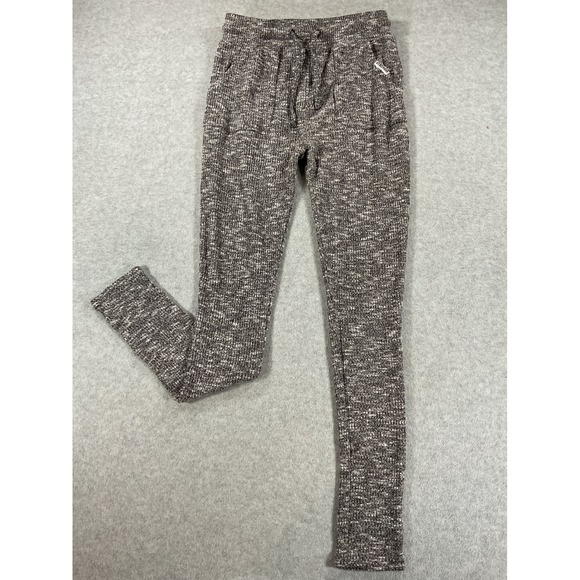 Gymshark Pants - Gymshark Womens Small Charcoal Marl Ribbed Knit Lounge Joggers Gray 2659